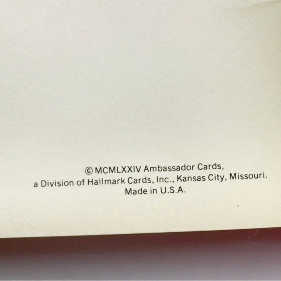 Vintage 1980 Hallmark Ambassador Birthday Greeting Card β Golden Thoughts Series - Picture 2 of 11